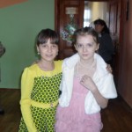 Таня с подругой Кристиной